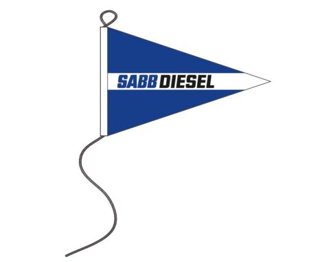 Actie: SABB Diesel vlag punt 20x30 CM
