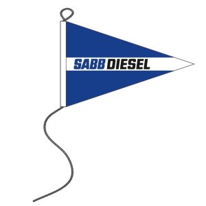 Actie: SABB Diesel vlag punt 20x30 CM
